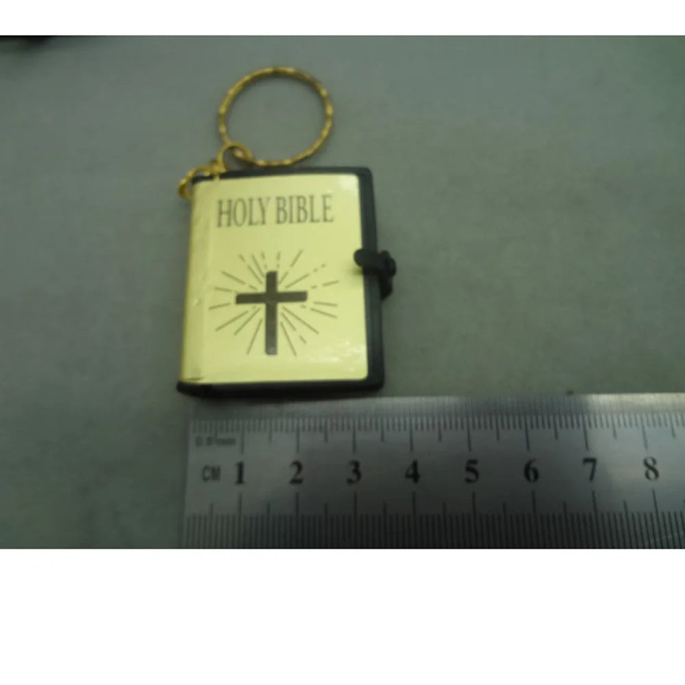 10pcs/lot Mini HOLY Bible Keychain