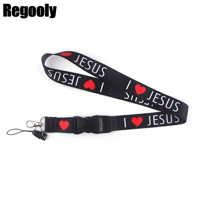 I LOVE JESUS Neck Strap Lanyard