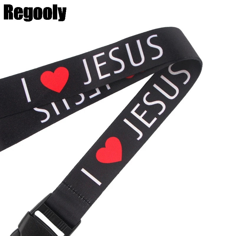 I LOVE JESUS Neck Strap Lanyard