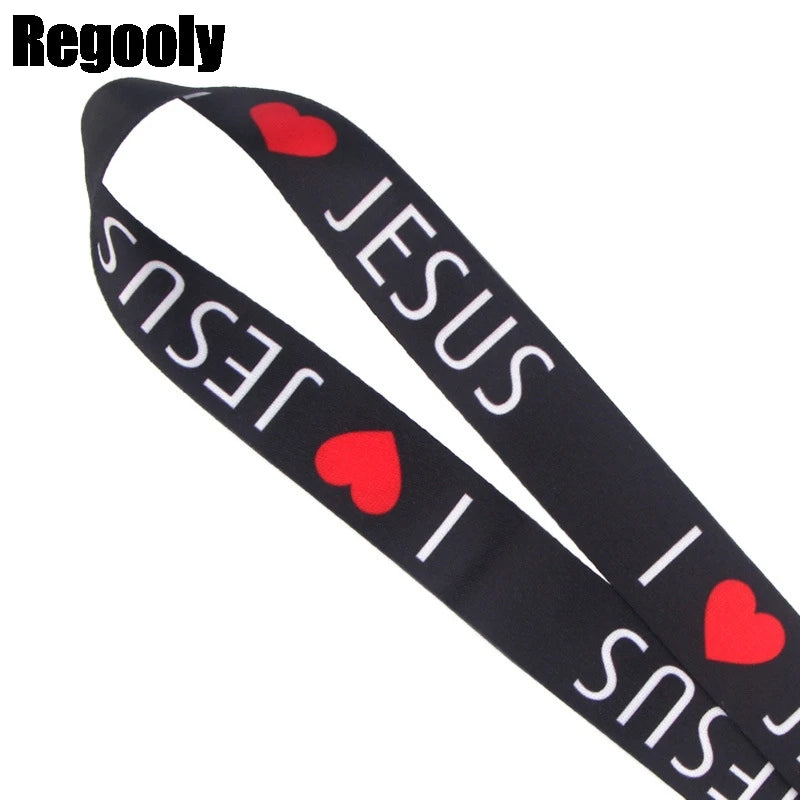 I LOVE JESUS Neck Strap Lanyard