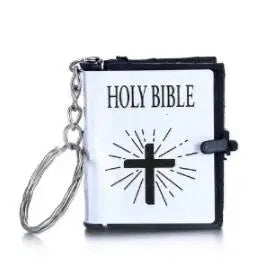 10pcs/lot Mini HOLY Bible Keychain