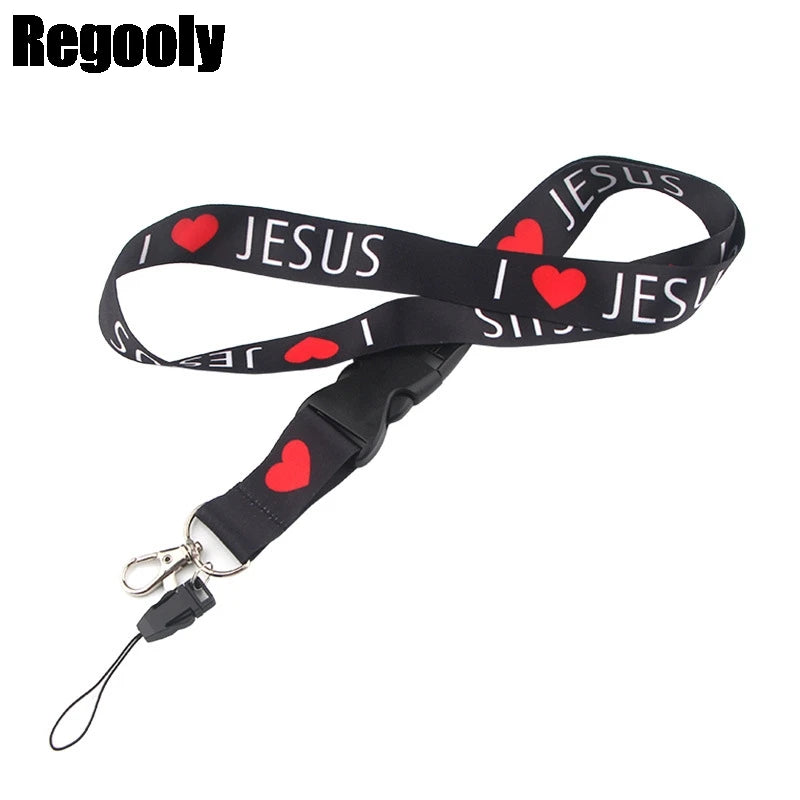 I LOVE JESUS Neck Strap Lanyard