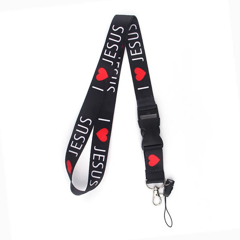 I LOVE JESUS Neck Strap Lanyard