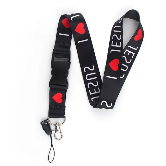 I LOVE JESUS Neck Strap Lanyard