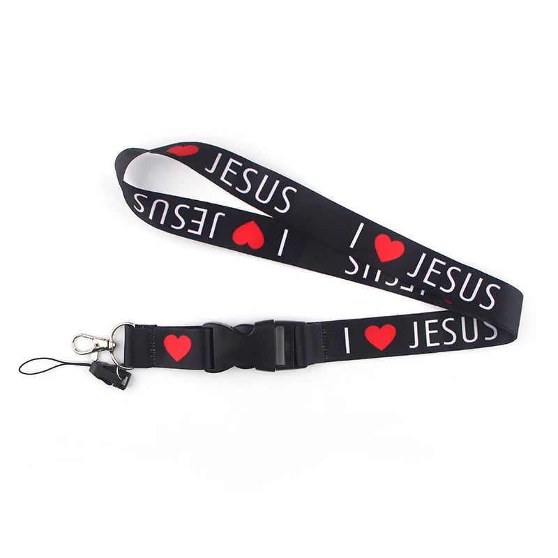 I LOVE JESUS Neck Strap Lanyard