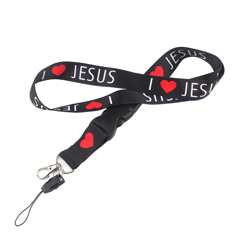 I LOVE JESUS Neck Strap Lanyard